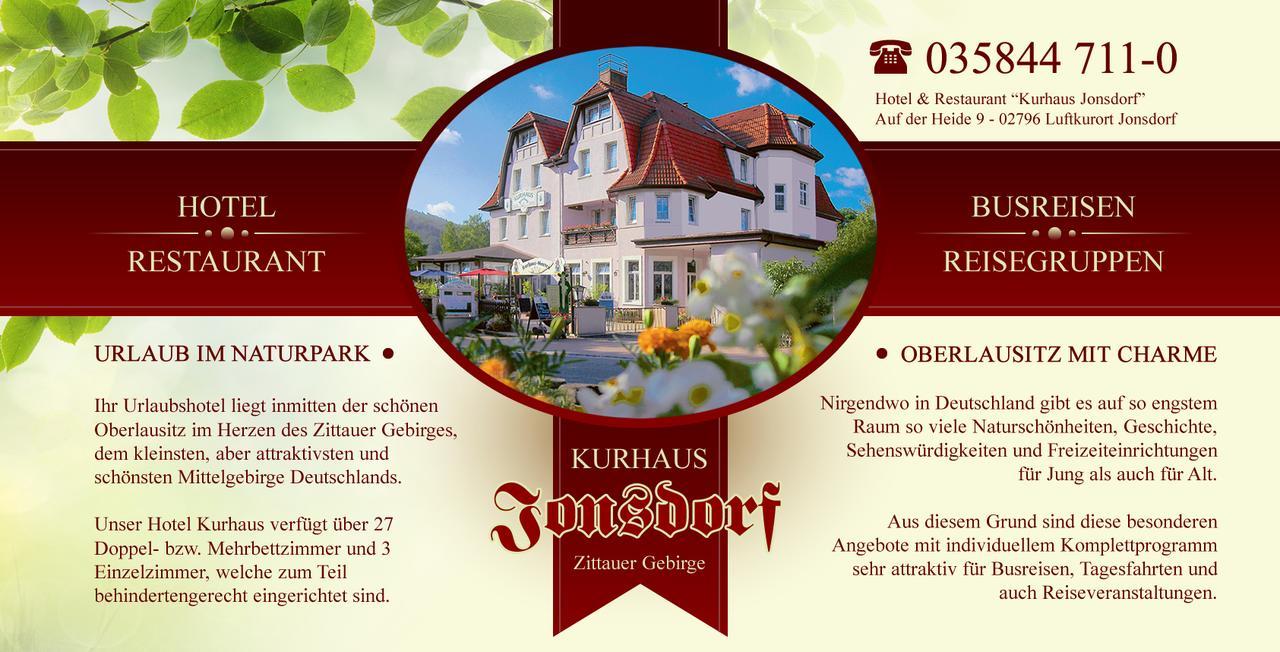 Kurhaus Jonsdorf Hotel Esterno foto